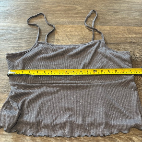 Free People FP Beach Tank Made in USA Shell Button Back Boho Top Women’s Large - Picture 4 of 5